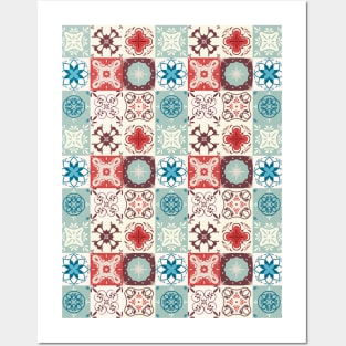 Azulejo #16- vector Portuguese Moorish pattern Posters and Art